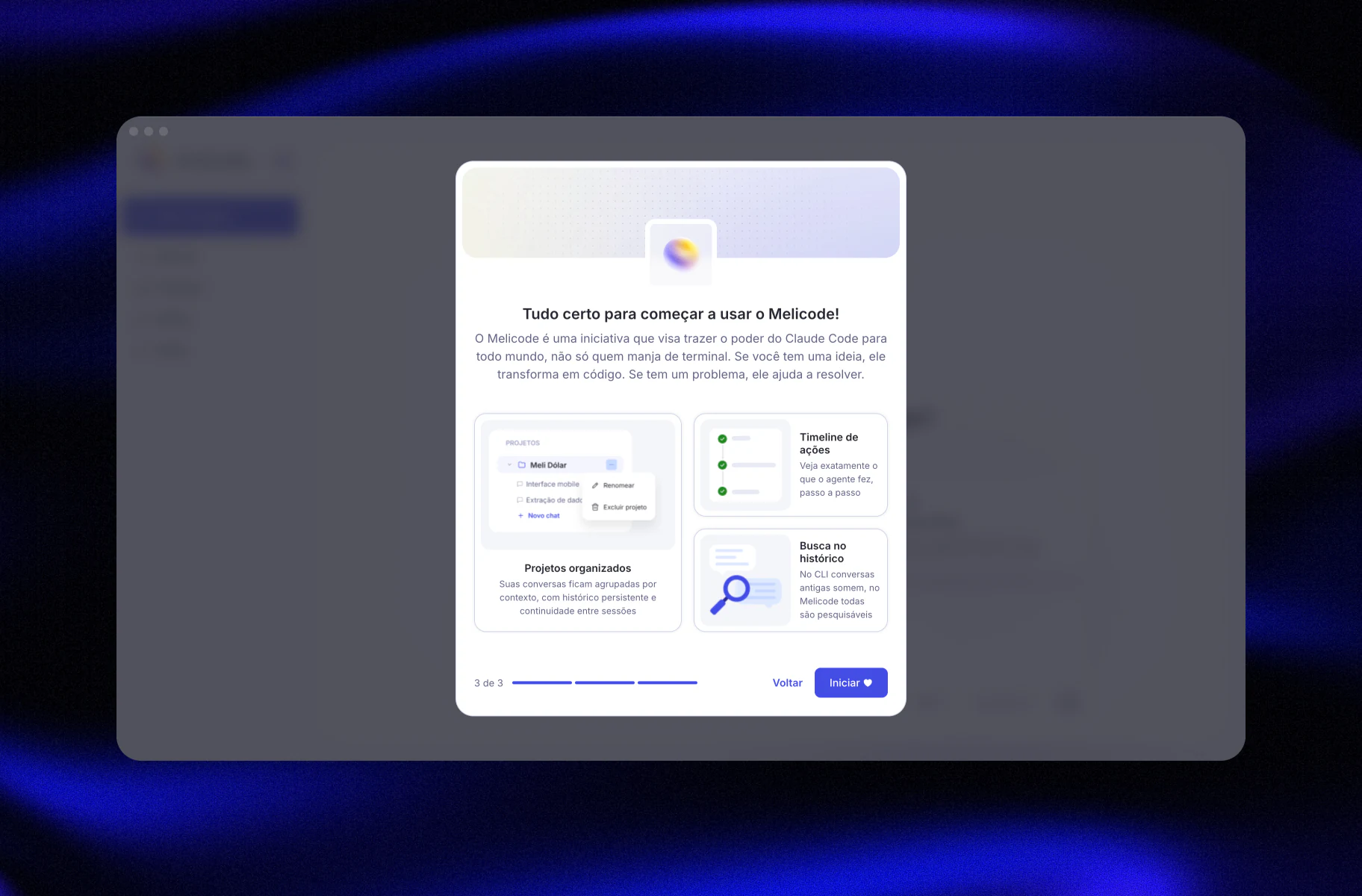 Melicode onboarding complete screen